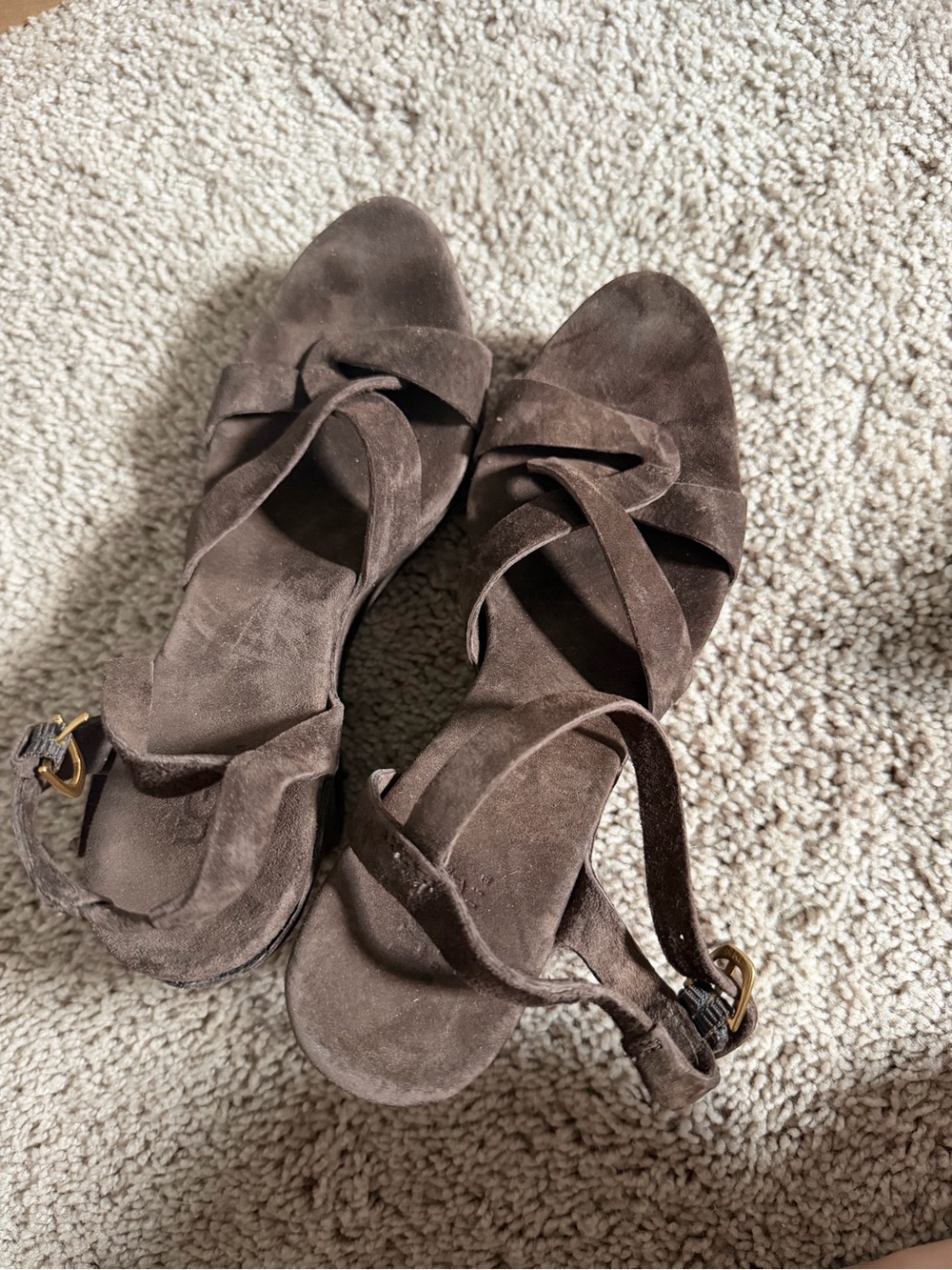 UGG Women’s Brown Suede Strappy Sandals